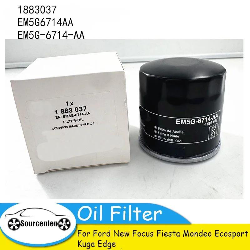 

Oil Filter for Ford New Focus Fiesta Mondeo Ecosport Kuga Edge 1883037 EM5G6714AA EM5G-6714-AA 1pcs