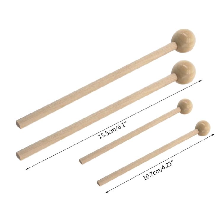 2pcs Lightweight Drum Mallet Stick Ethereal Drumsticks Small Musical Drumstick