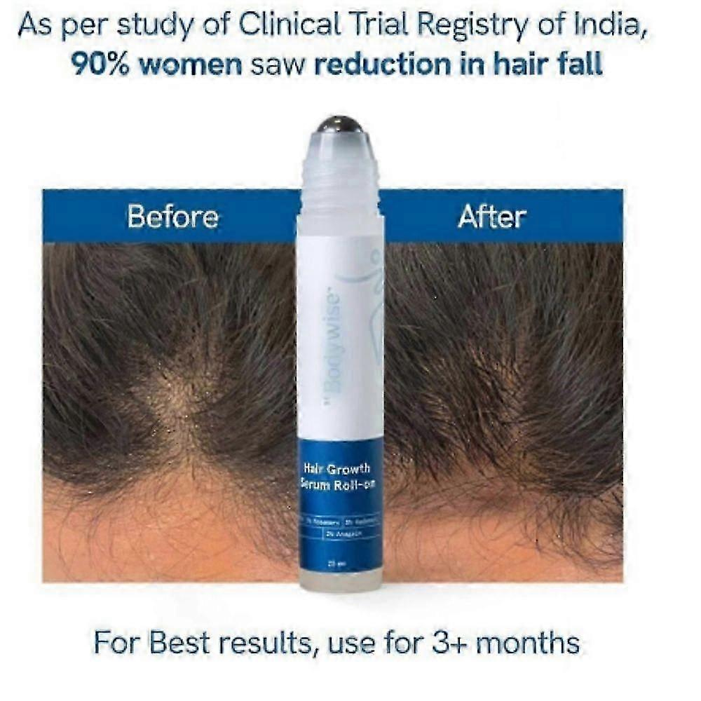 3X Be Bodywise Hair Growth Serum Roll On - 3% Rosemary, 3% Redensyl & 2%