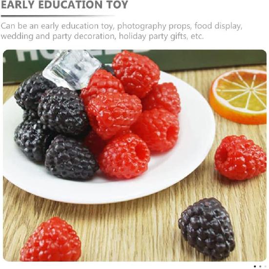 MAGICLULU 40 шт. Искусственная малина для вечеринки, ложная малина, украшение для фотосъемки, украшение для обеденного стола