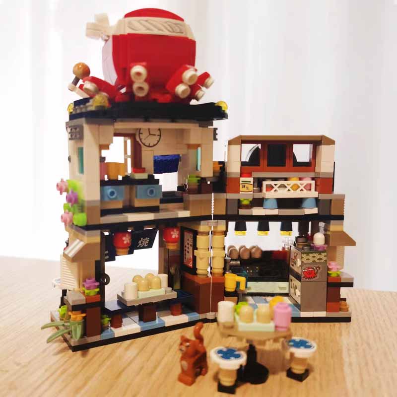 Shop Shaved Store Building Block Shaved Ice Shop Bricks Restaurant Modle Toys for Kid Gifts Home Decor