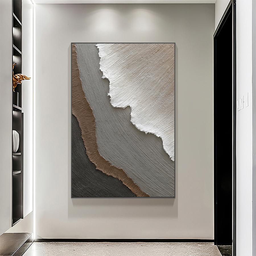 Abstract Textured Posters and Prints Wabi-sabi Style Wall Art Gray and Brown Wall arts Living Room Decor Unframed