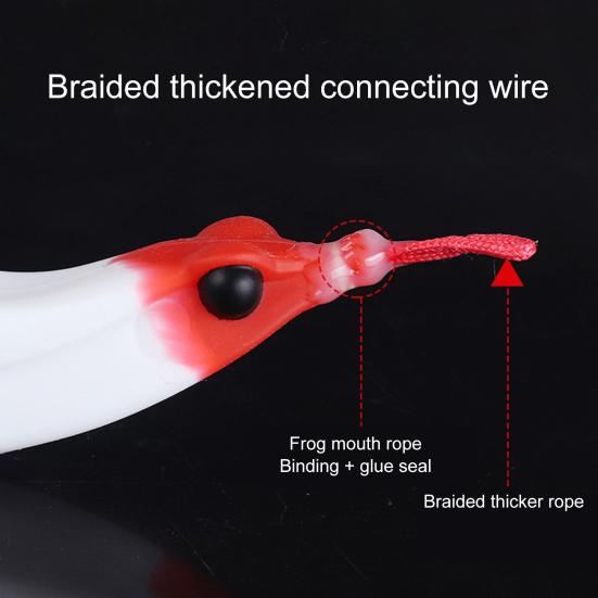 Lure Bait Double Hooks Jigging Wobblers Wear-resistant Simulation Soft Prevent Escape 17g 7cm
