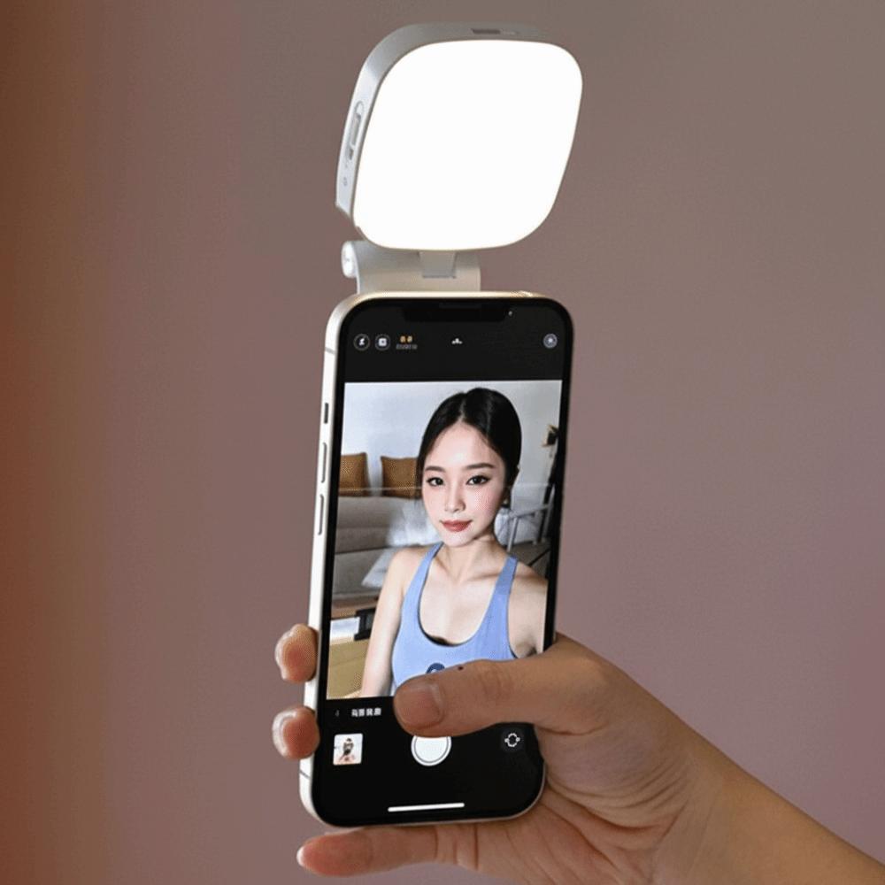 3 Color Magnetic Phone Selfie Light Folding LED Phone Fill Light  Makeup Photography
