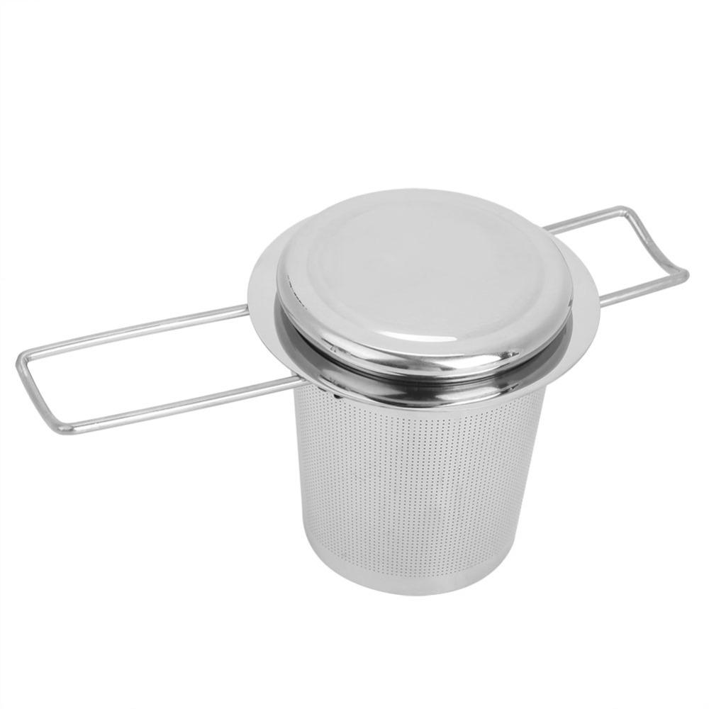 Stainless Steel Mesh Metal Cup Strainer Folding Handle Tea Strainer Loose Leaf Tea