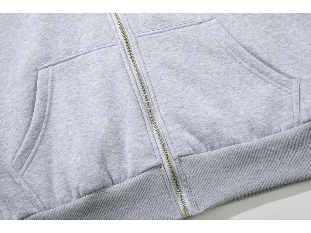 STU Plus Zamatová Unisex Bunda s Kapucňou na Zips - Teplé, Trendy Jesenné/Zimné Oblečenie pre Študentov.