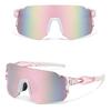 Sportsonnenbrille für Radfahren und Fahren, PC-Linse mit leichtem randlosem Design für hellen Sonnenschein im Freien und täglichen Gebrauch