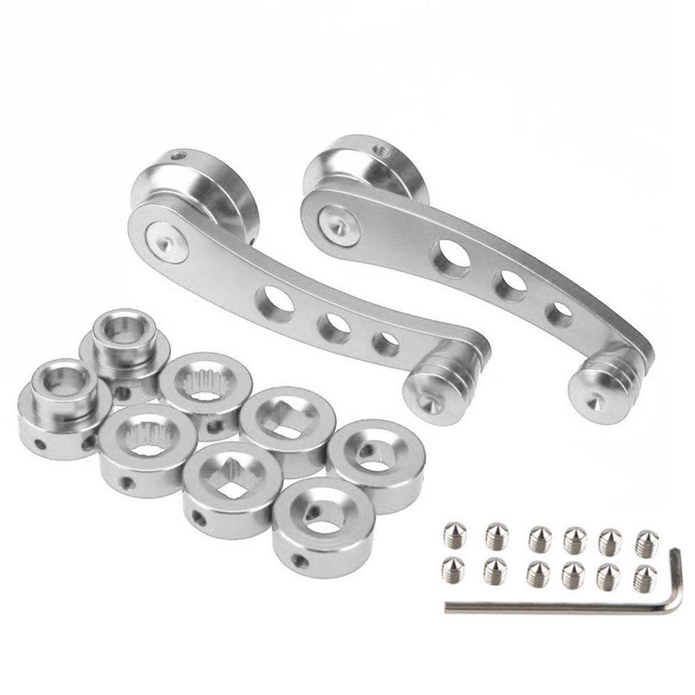 1Set Universal Car Window Handle Winder Riser Replacement Winder Crank Riser Window Handles Aluminum Alloy