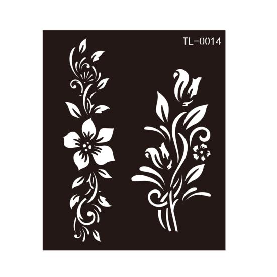 Henna Tattoo Stencil, Reusable DIY Tattooing Template, Floral Animal Patterns Stencil for DIY Indian Temporary Tattoos Music Festivals Body Art