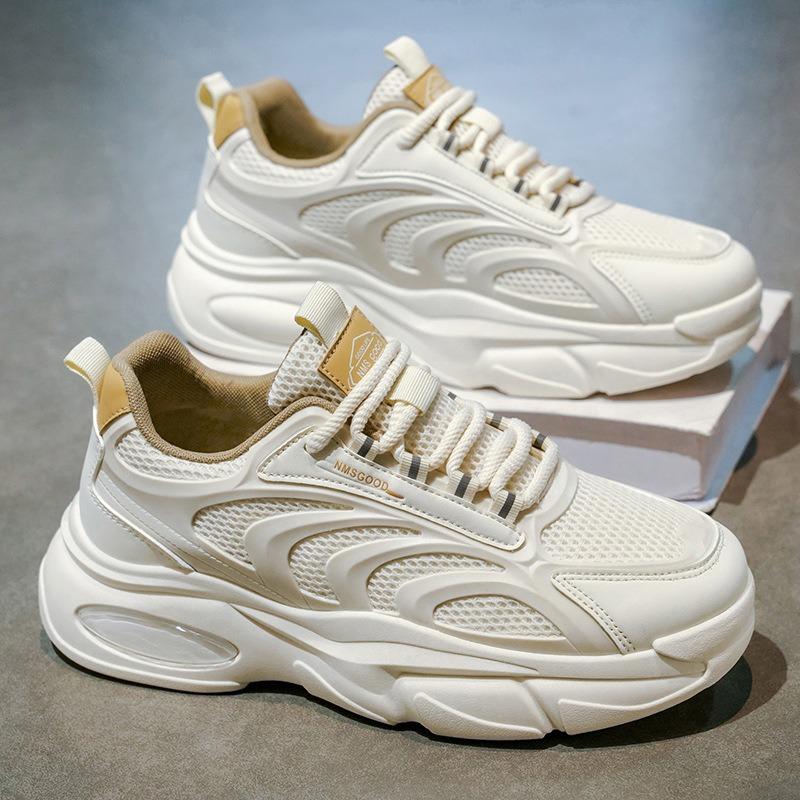 Scarpe da uomo autunnali nuove scarpe da corsa in rete traspirante tendenza maschile versatili antiscivolo con suola spessa scarpe sportive e per il tempo libero