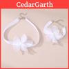 Collier Fleur en Forme de Cœur avec Matière en Maille et Chaîne Classique pour Style Féminin