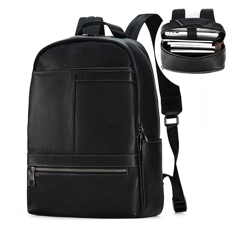 

Унисекс Рюкзак для ноутбука 15,4 большой вместимости - Премиальная кожа, Идеально подходит для бизнеса и путешествий