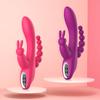 3 w 1 dildo dla kobiet królik wibrator wodoodporny akumulatorowy wibrator analny łechtaczki zabawki erotyczne dla par pomoce seksualne