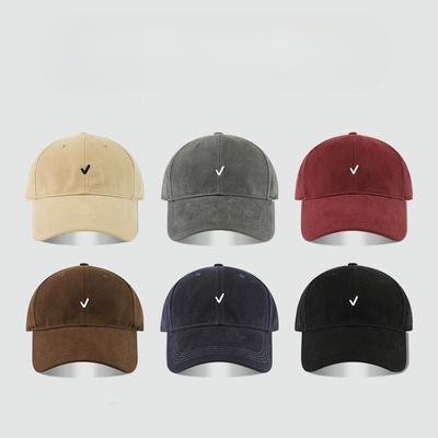 New Embroidered Baseball Hat for Men and Women Showing Versatile Faces  Wide Brim  Retro Simple Cotton Baseball Cap for Women