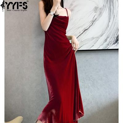 Abiti casual a vita alta con bretelle senza maniche stampa tinta unita primavera estate moda donna
