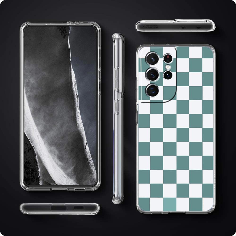 Checkerboard Plaid Checked Phone Case For Samsung Galaxy S23 Ultra S22 5G S20 S21 FE 5G S10E S9 S8 S10 Plus Soft Clear Cover