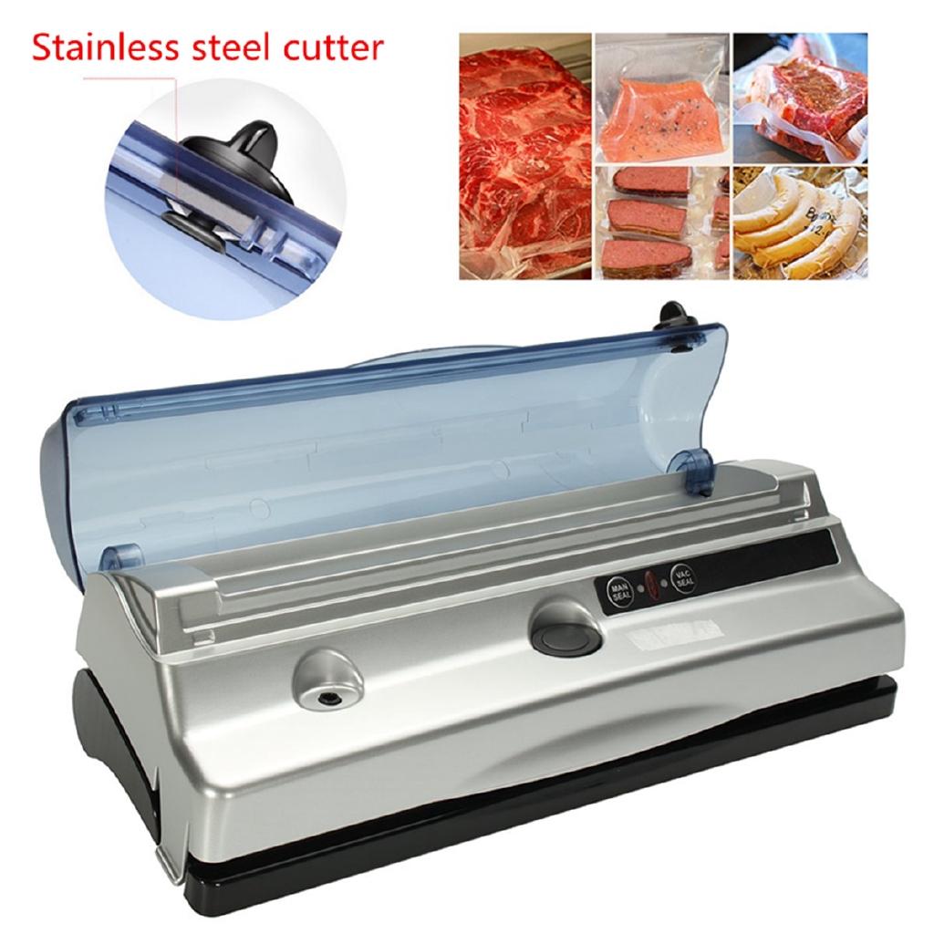 110V / 220V Automatic Food Vacuum Sealer Machine For Food Saver + 10PCS Bags Home Electric Vacuum Sealer Packaging Machine 220V 110V