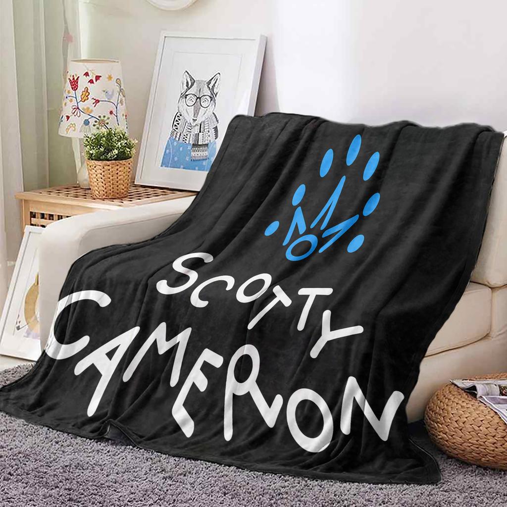 VIKAMA Scotty Camerons Microfiber Printed Blanket Ultra-Soft Short Pile Anti-Hooking Playroom Living Room Blanket