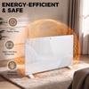 1500W Smart Panel Heater Wall Mounted & Freestanding, Electric Heater with Weekly Timer, Open Window & Anti-Frost, White