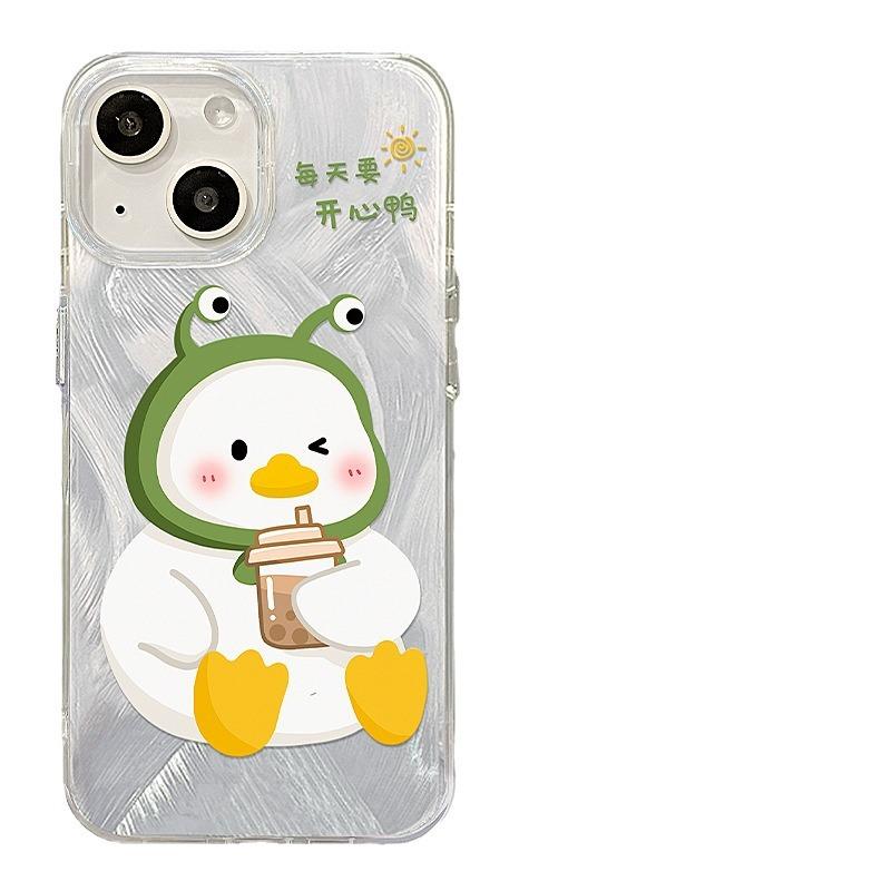 

Подходит для чехла для мобильного телефона Huawei Mate40 Nova11 Подвеска Счастливый утенок Невидимая подставка Перьевая пряжа Glory 200/90 Женщины Honor 50 Pro