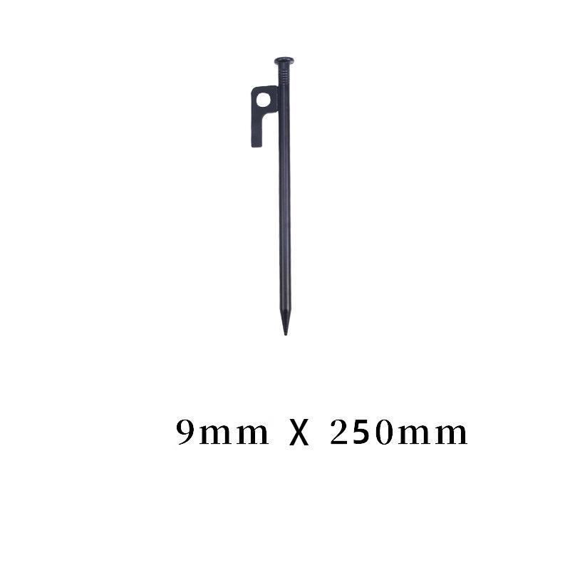 Extra Long Steel Tent Stakes, Heavy-Duty Camping Ground Pegs for Awning/Tent/Beach, Outdoor Camping Accessories Secure Ground Anchors