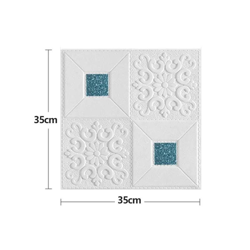 20Pcs Wall Sticker 3D Wallpaper Self-Adhesive Peel and Stick Foam Wall Panel for Bedroom Living Room Kids Room Home Decoration