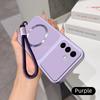 For Magsafe Phone Case For Samsung A17 A27 A37 A57  A16 A26 A36 A56 A06 A15 A35 A55 PU Lambskin Leather With Wrist Strap Cover