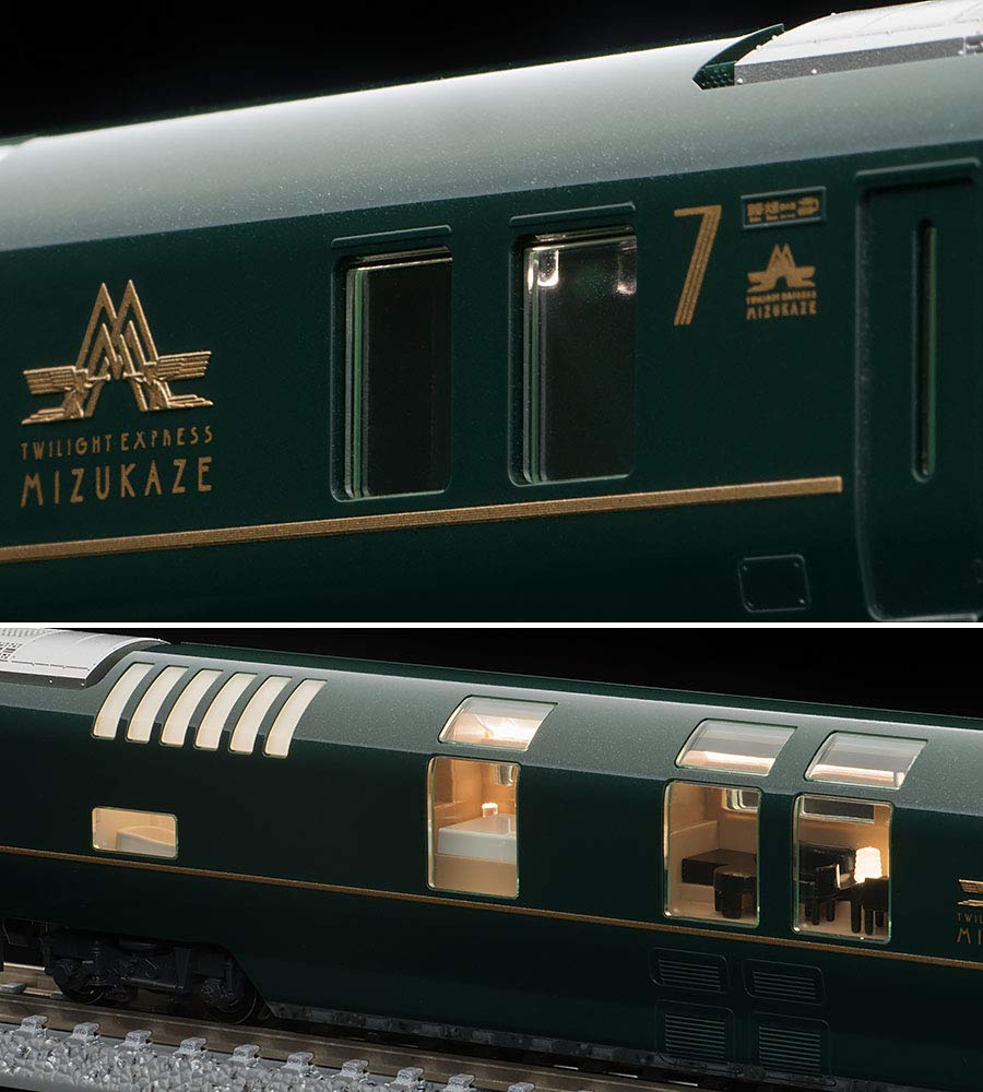 TOMIX N Gauge 87 Series TWILIGHT EXPRESS Mizukaze Additional Set 5 Cars 98332 Railway Model Diesel Car
