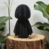 3D Halloween Decor Figurine with Hooded Cloak & Expressive Eyes, Durable Plastic Indoor/Outdoor Decoration for Home, Office, Yard - Party Ornament