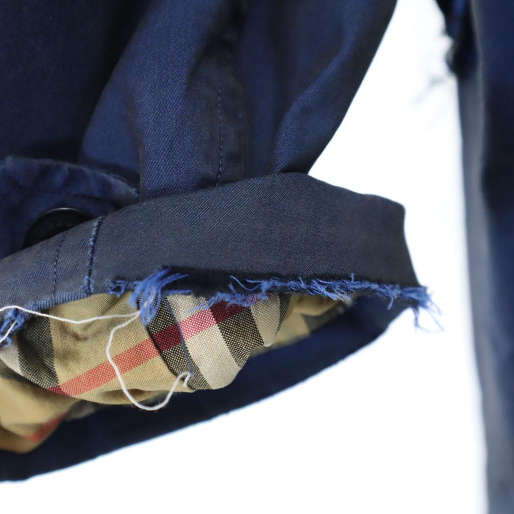 BURBERRY made in Italy Stainless collar coat 50 Navy Men's Used