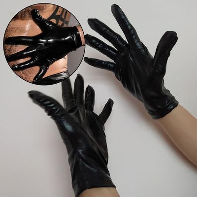 Cosplay Männer Glänzende Kunstleder Handschuhe Artikel Beschreibung Handschuhe
