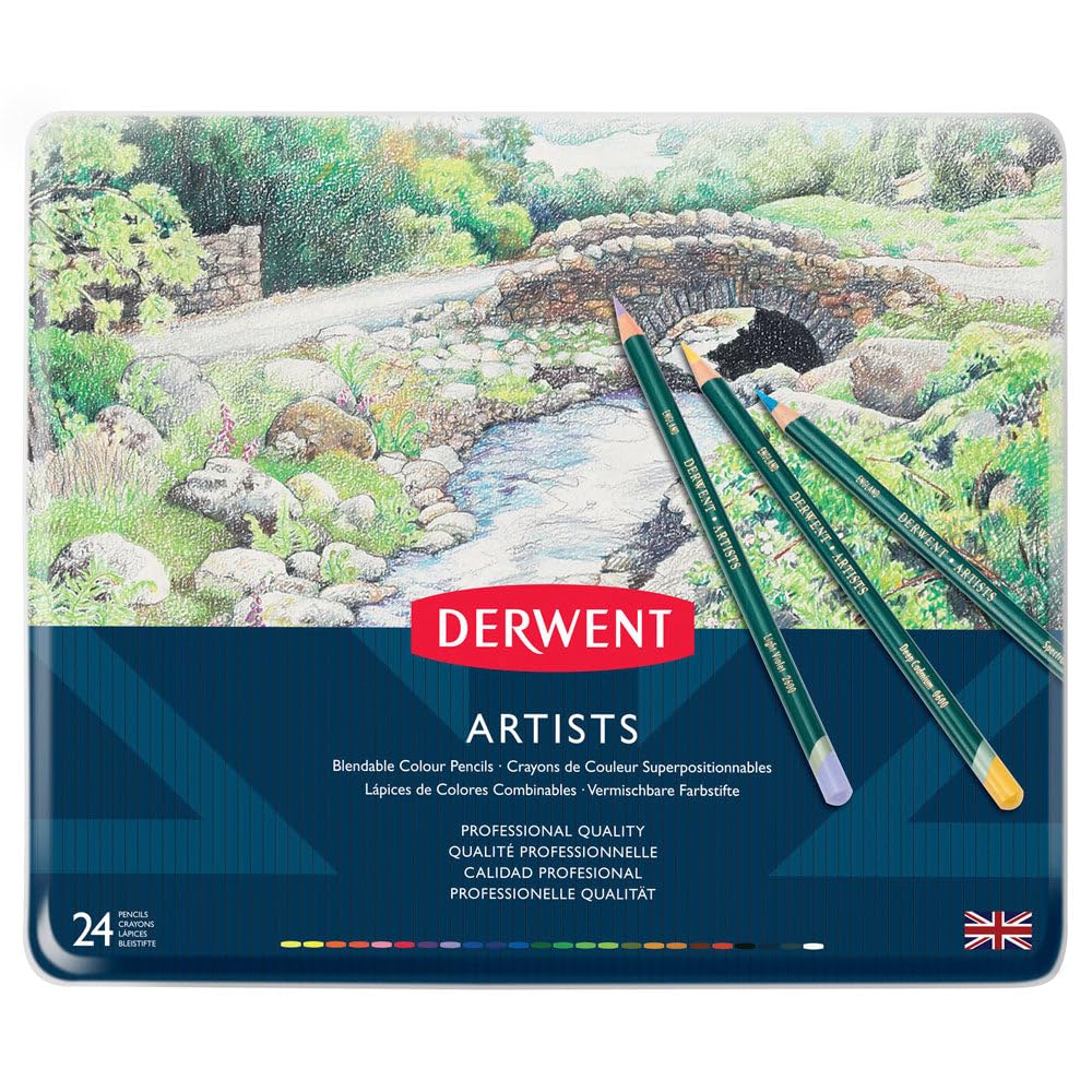 Derwent Artists’ Colored Pencils, 24 Colors, 32093