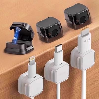 Magnetic Wire Holder - Ideal for Fixing Car-mounted Mobile Phone Charging Cables On The Desktop. A Strong Clip for Securing The Wires.