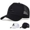 Unisex Letter A Embroidery Baseball Net Caps Spring And Summer Outdoor Adjustable Casual Hats Sunscreen Hat