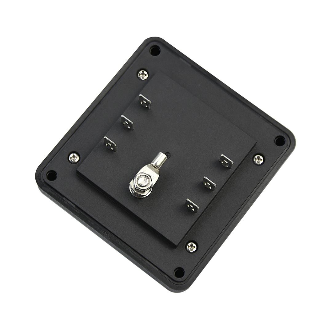 6-fach Block mit Erdung, Sicherungskastenhalter für Schutzabdeckung, LED-Lichtanzeige, Schraubklemmen für Auto, Marine, flaches Profil, negative Sammelschiene, wasserdicht