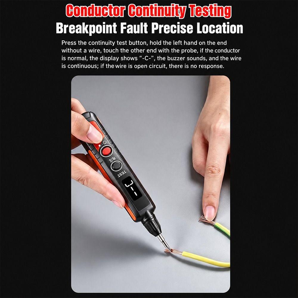 LED Digital Display Voltage Tester Pen Non Contact Electrician Tester Electrician Maintenance