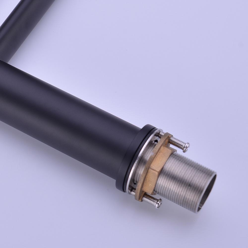 Bagnolux Messing Schwarz Deckmontiert Einloch Einhebel Heiß Kalt Badezimmer Mischbatterie Spültischarmatur Waschtischarmatur Waschtischarmatur Wasserhahn