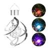 Colorful Solar Wind Spinner LED Light: Waterproof RGB Lawn Decor