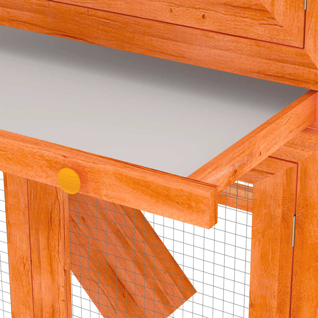 Small Animal Rabbit Hutch 2 Story Wooden Design