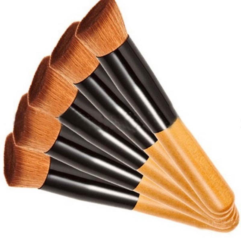 Poudre de maquillage Blush visage joue pinceau Contour plat fond de teint outil cosmétique