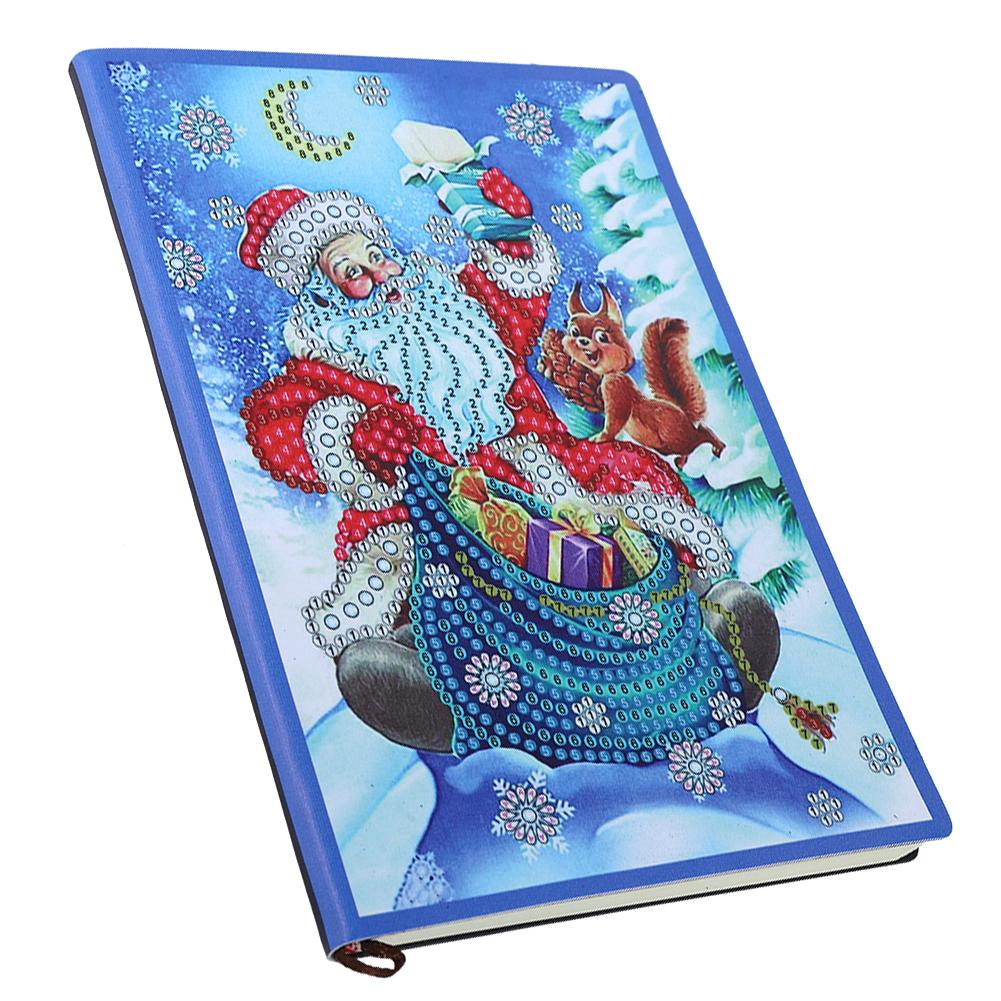 Weihnachtsmann Muster Diamanten Malerei Notizbuch DIY Diamanten Bilder Set Dekoration Geschenk
