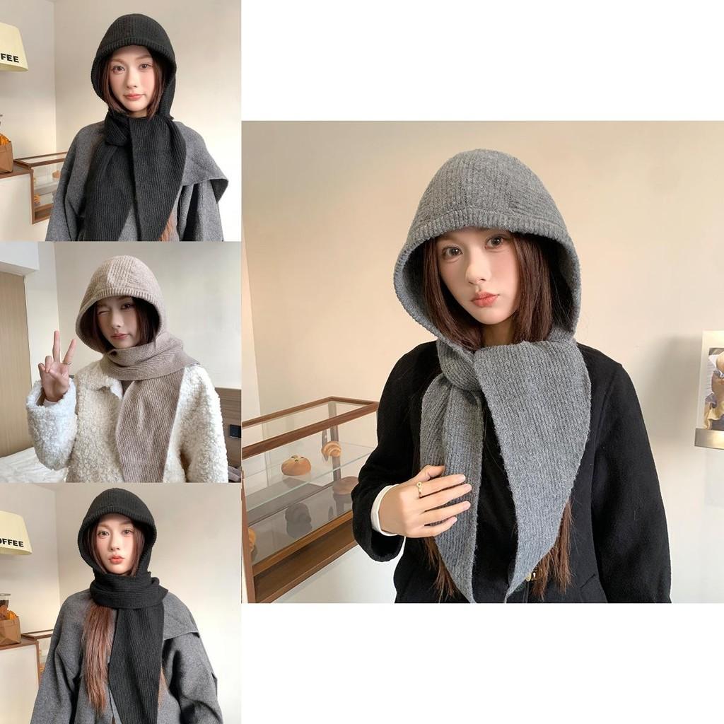 Knitted Hat And Scarf Set For Women Winter Warmth With Letter Design For Casual Wear