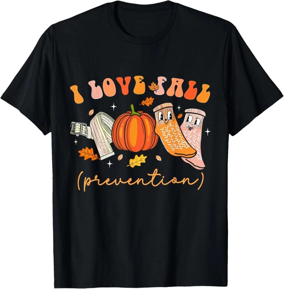 I Love Fall Prevention Fall Physical Therapy  S-5XL Unisex T-Shirt XL