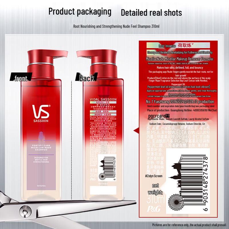 Vidal Sassoon Hair Strengthening Shampoo Twin Pack