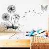 3D Dandelion Butterfly Wall Stickers Living Room Bedroom Children Room Decoration Wallpaper