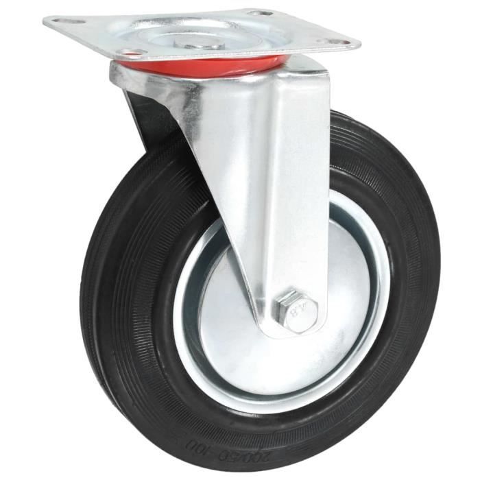 VidaXL Swivel Casters 4 Pcs 200 Mm