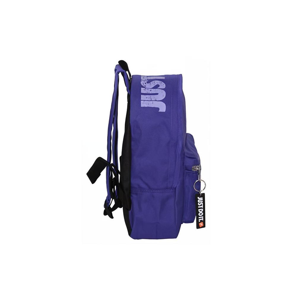 Nike Letter Print Polyester Mini Backpack Unisex Backpacks Silver Gray Purple BA4606-510