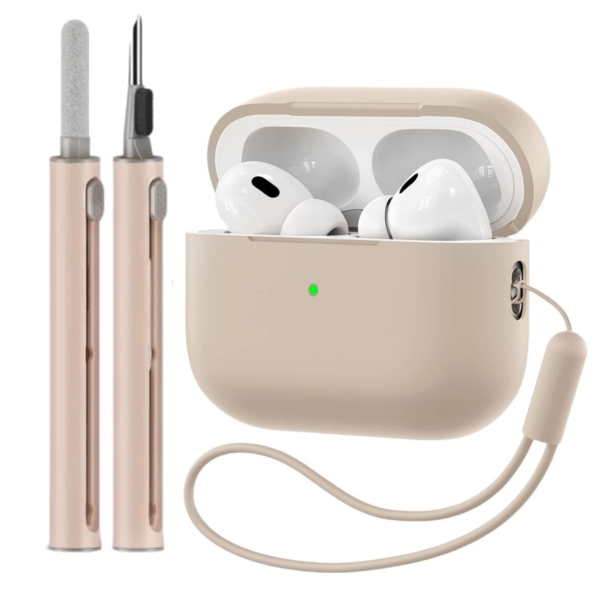 

AirPods Pro 2 Silicone Case with Cleaning Pen & Carabiner AirPods Pro 2