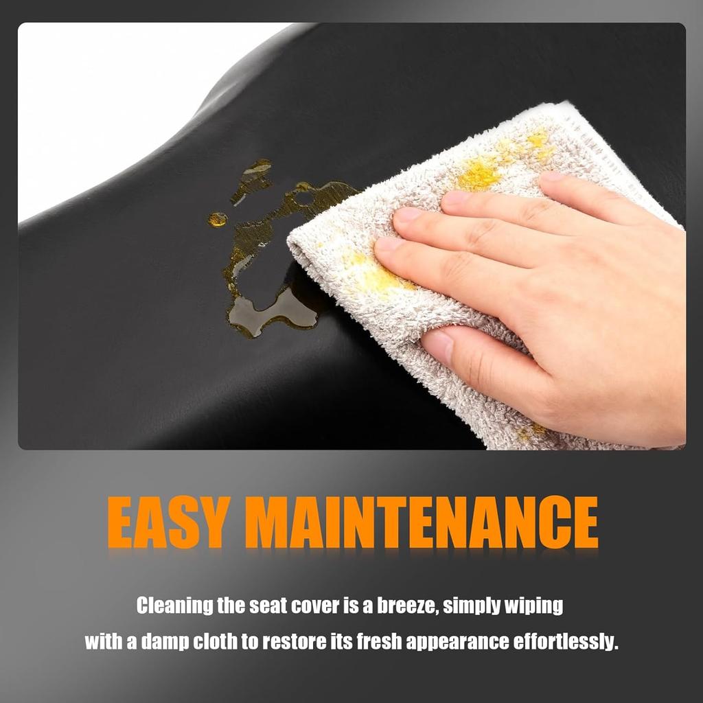 ATV Seat Cover Non-Slip Soft Waterproof for 2005-2014 Sportsman 300 400 450 500 600 700 800 MV7 Hawkeye, High Elastic Leather