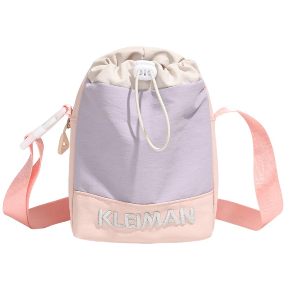 Hands-Free Water Bottle Bag Dopamine Style Nylon Shoulder Bag Sports фиолетовый